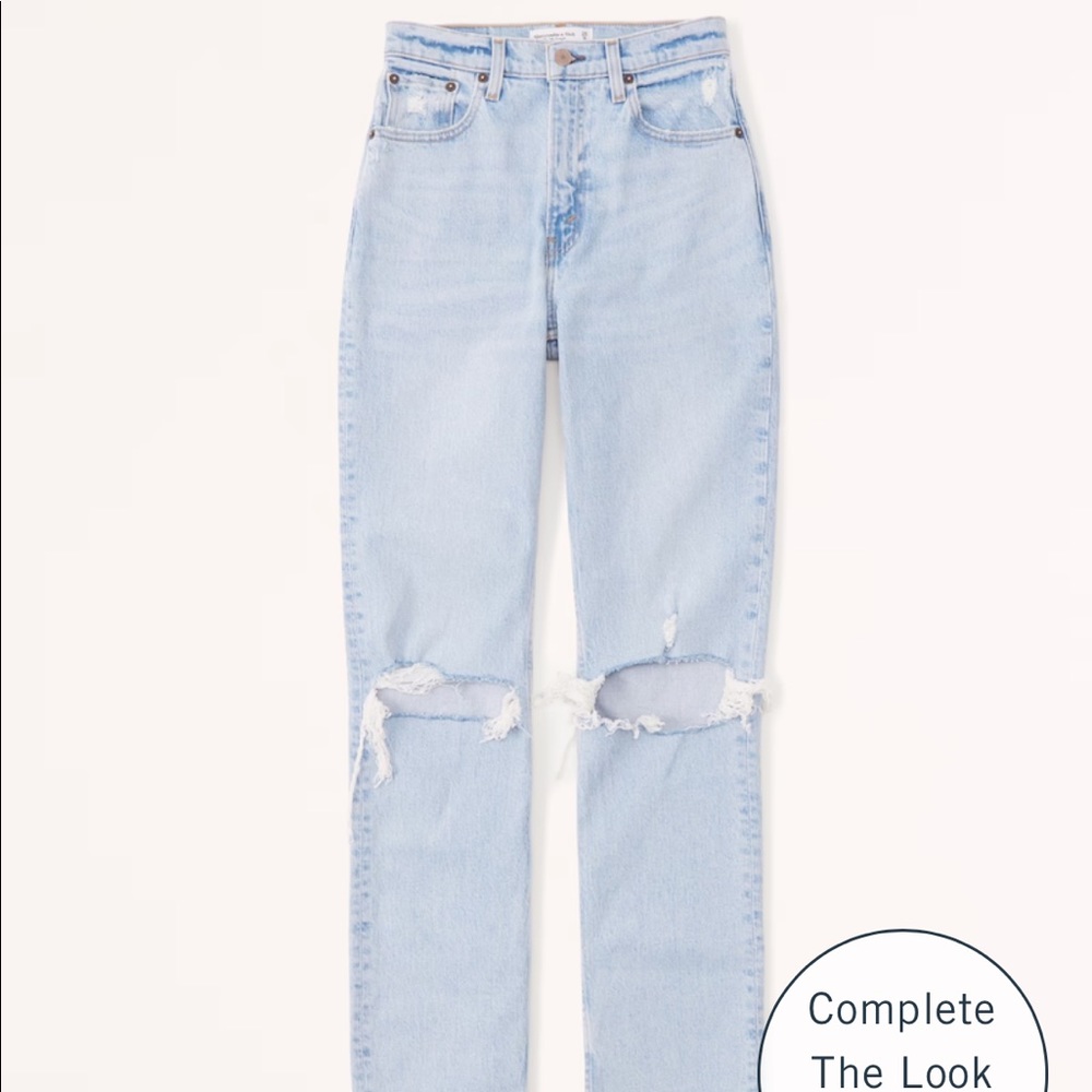Abercrombie  Ankle Straight Ultra High Rise